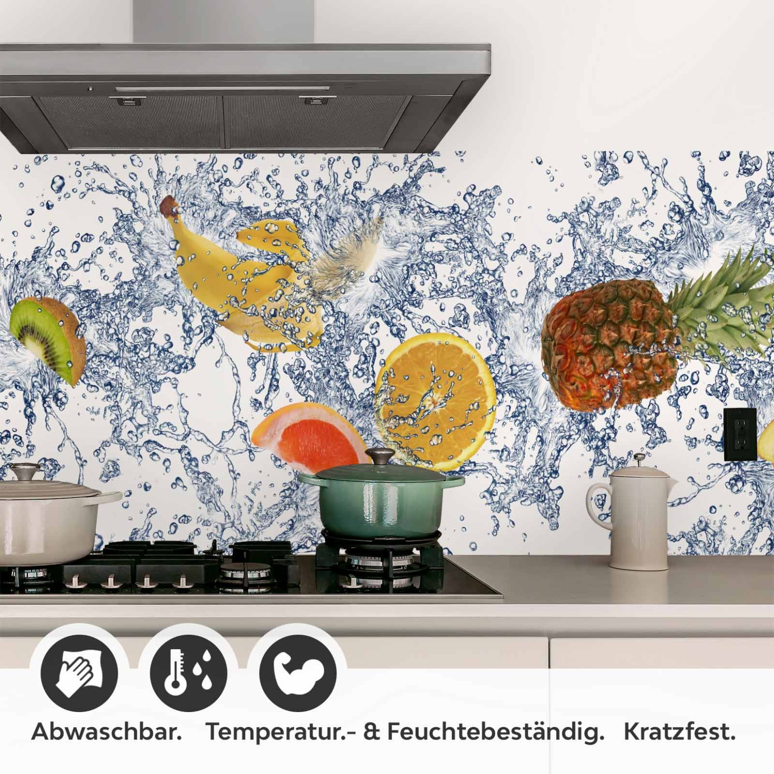 Küchenrückwand Folie Splashy Fruits Detailbild 1