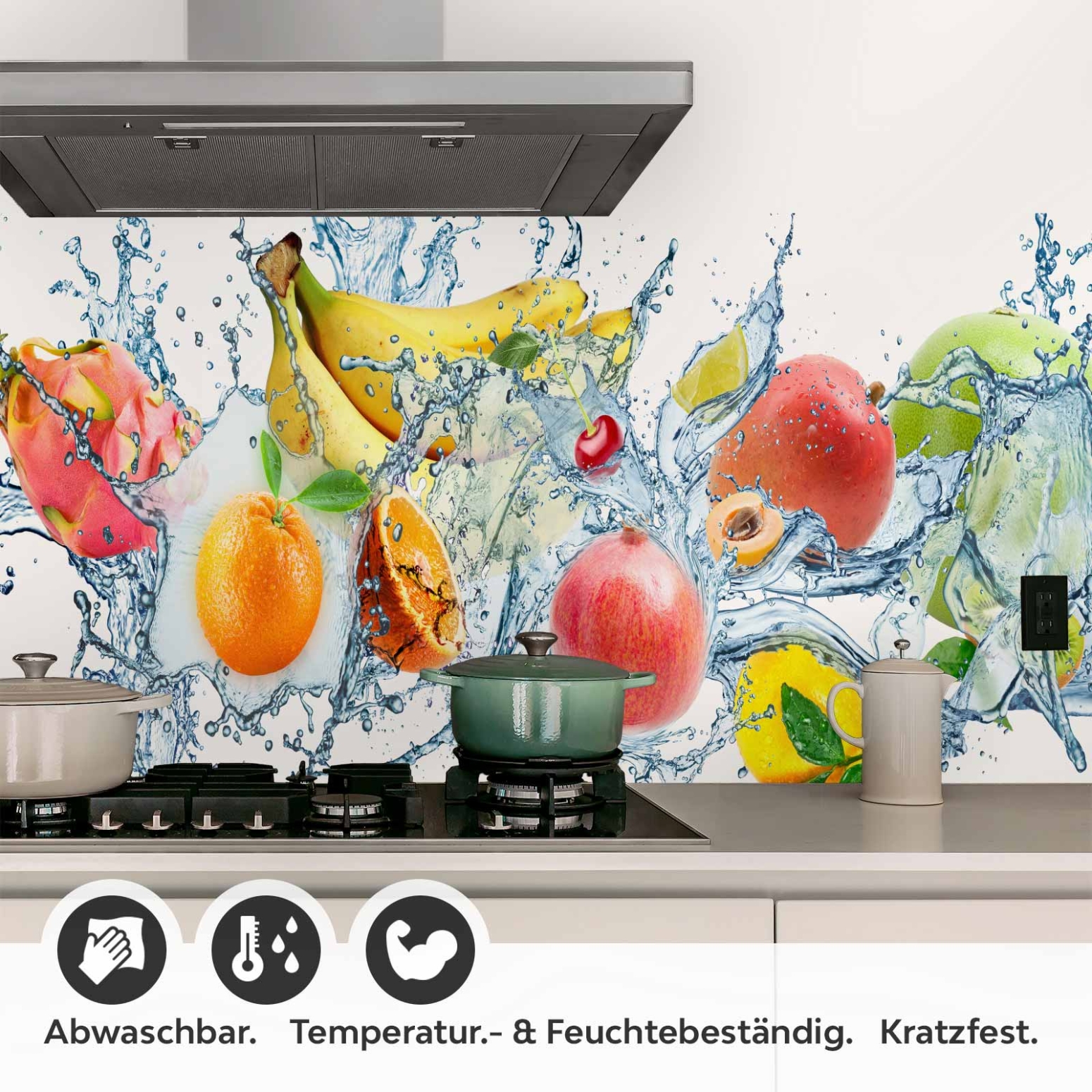 Küchenrückwand Folie Juicy Splash Detailbild 1