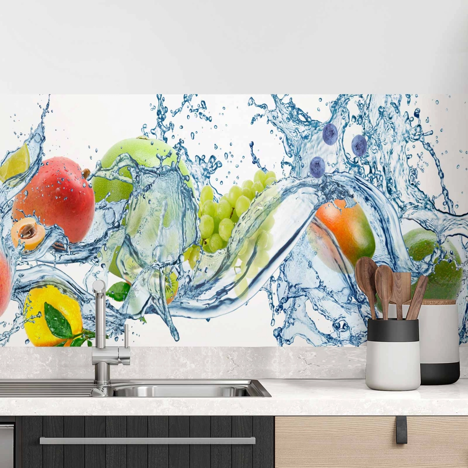 Küchenrückwand Folie Juicy Splash