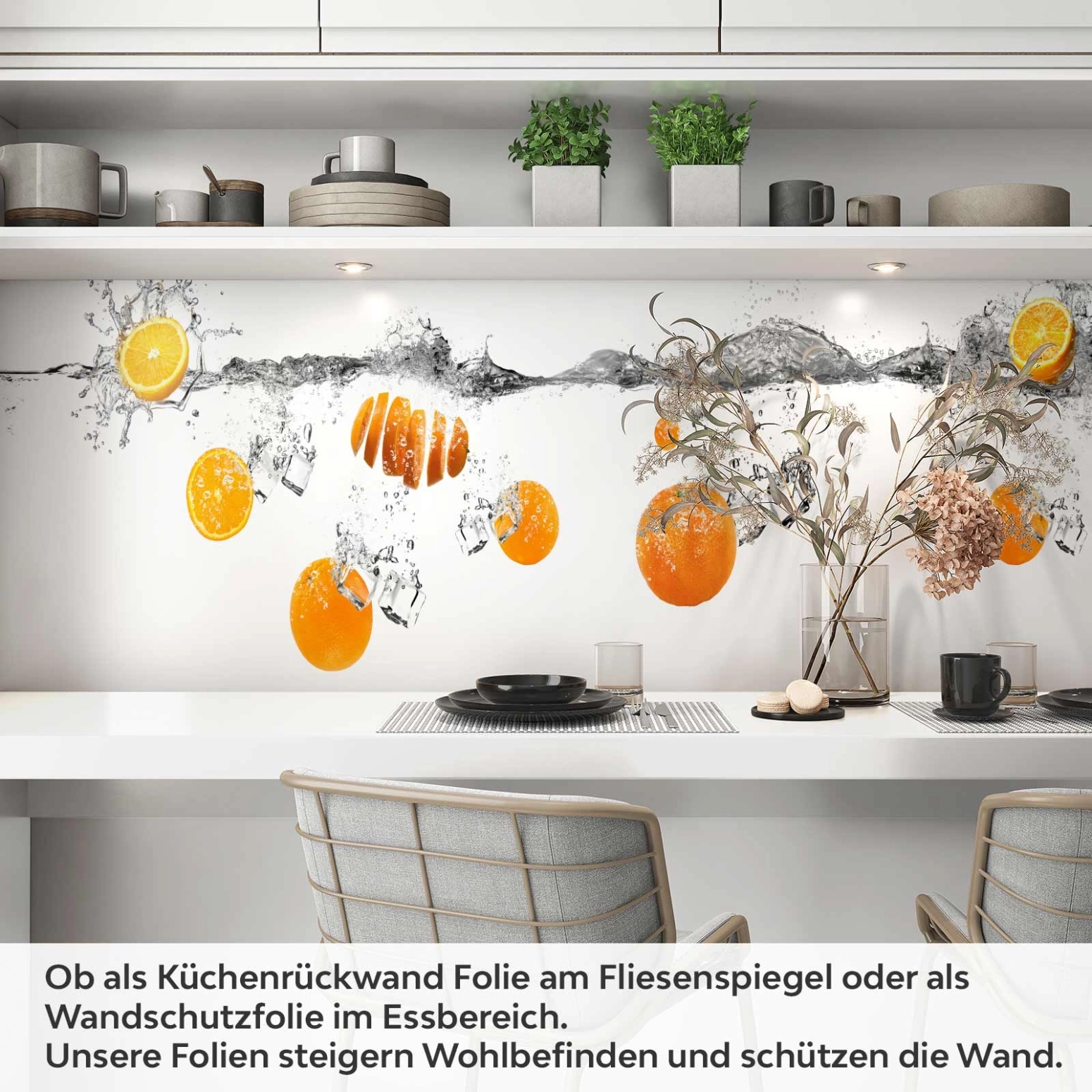 Küchenrückwand Folie Orangen Mix Artikelbild 1