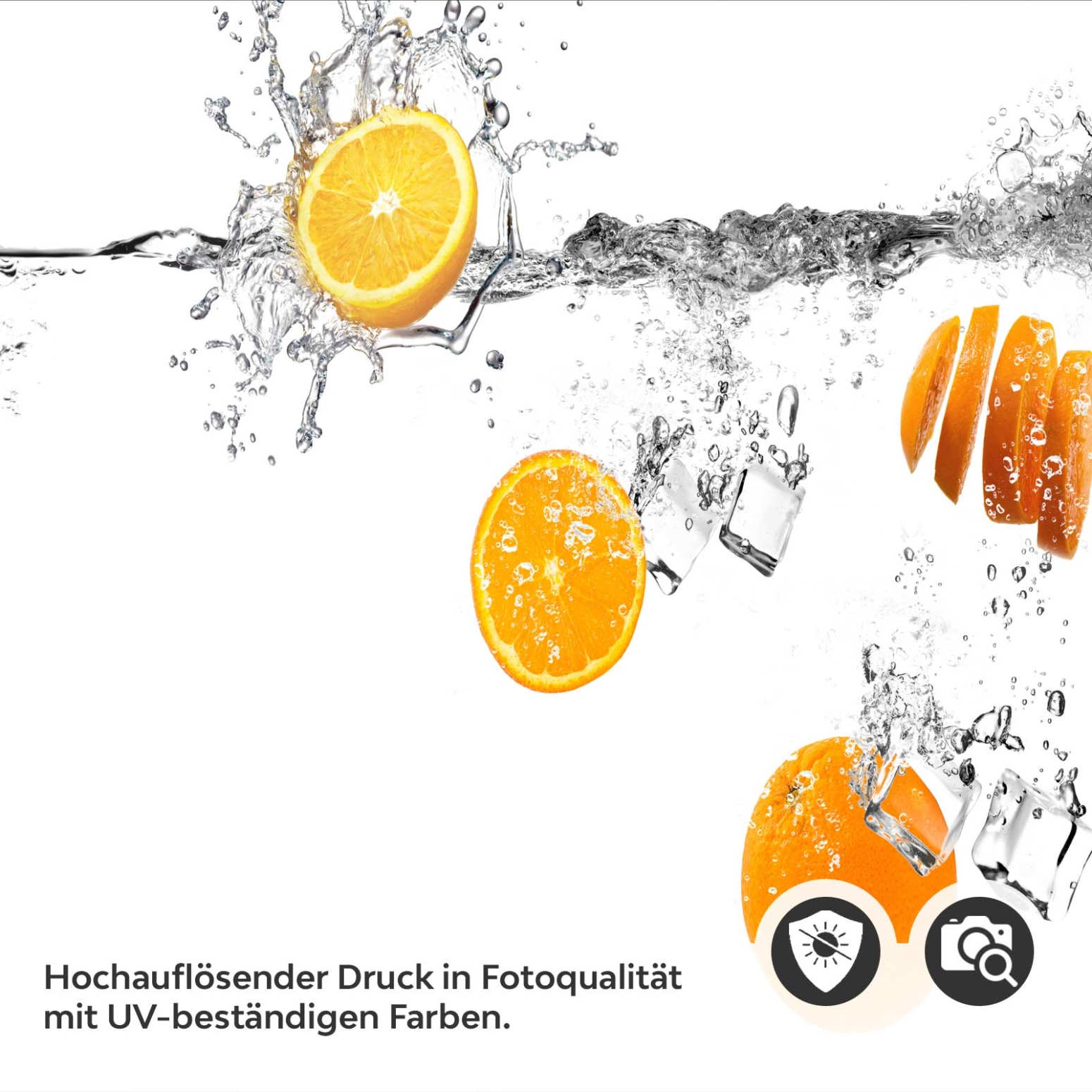 Küchenrückwand Folie Orangen Mix Detailbild 2