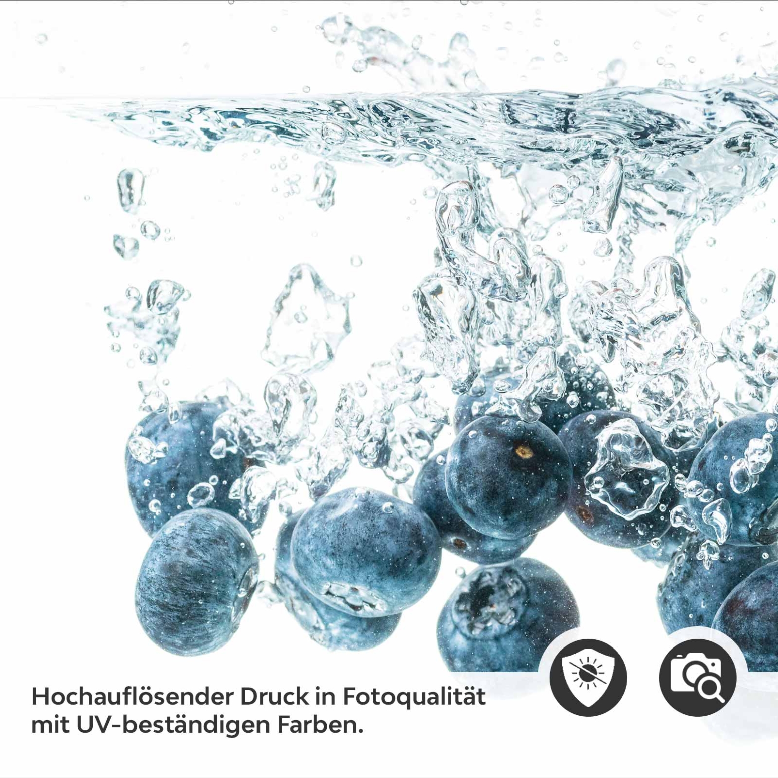Küchenrückwand Folie Blaubeeren Splash Detailbild 2