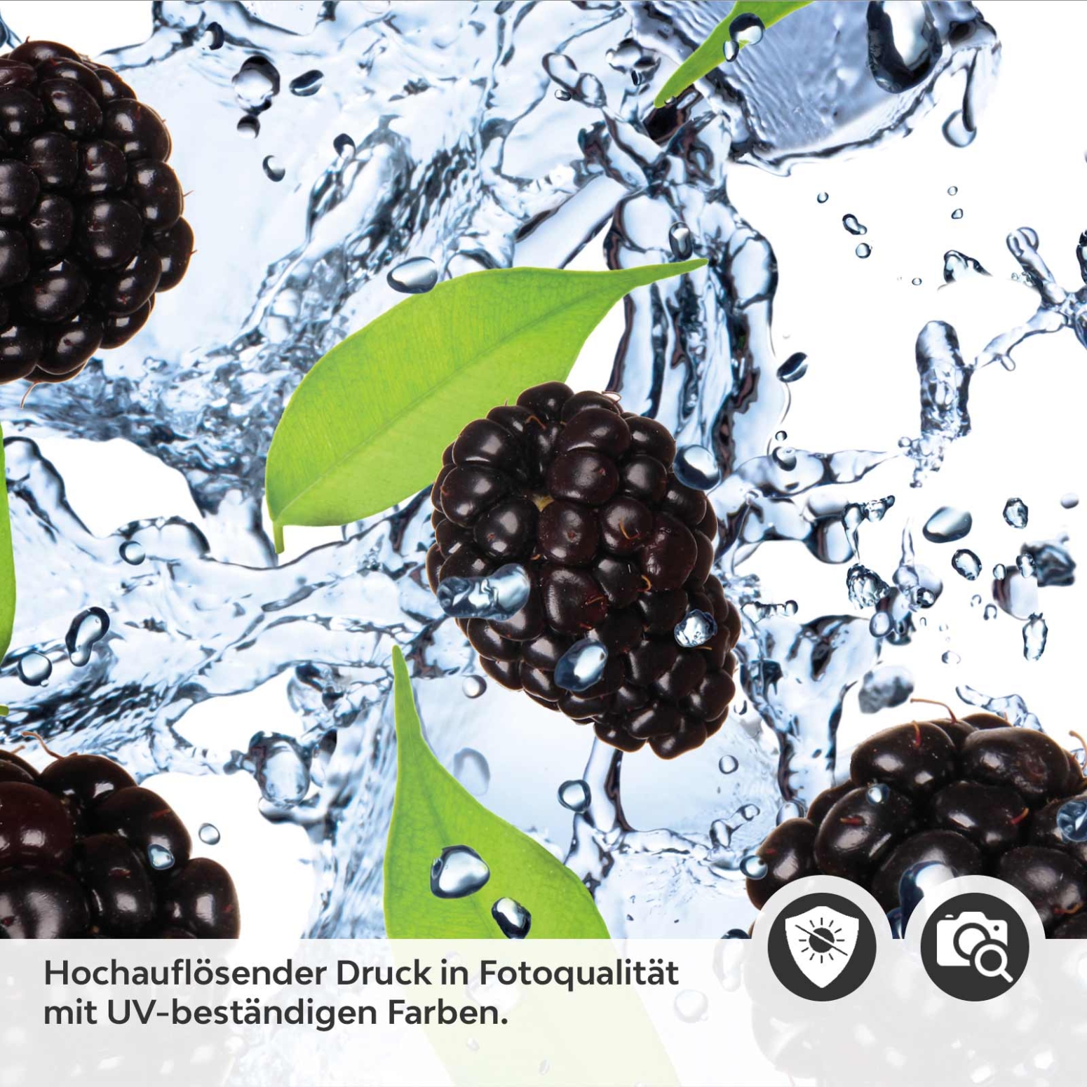 Küchenrückwand Folie Brombeeren Splash Detailbild 2