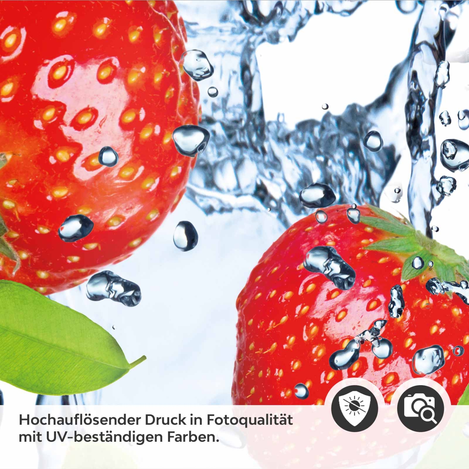 Küchenrückwand Folie Erdbeeren Splash Detailbild 2