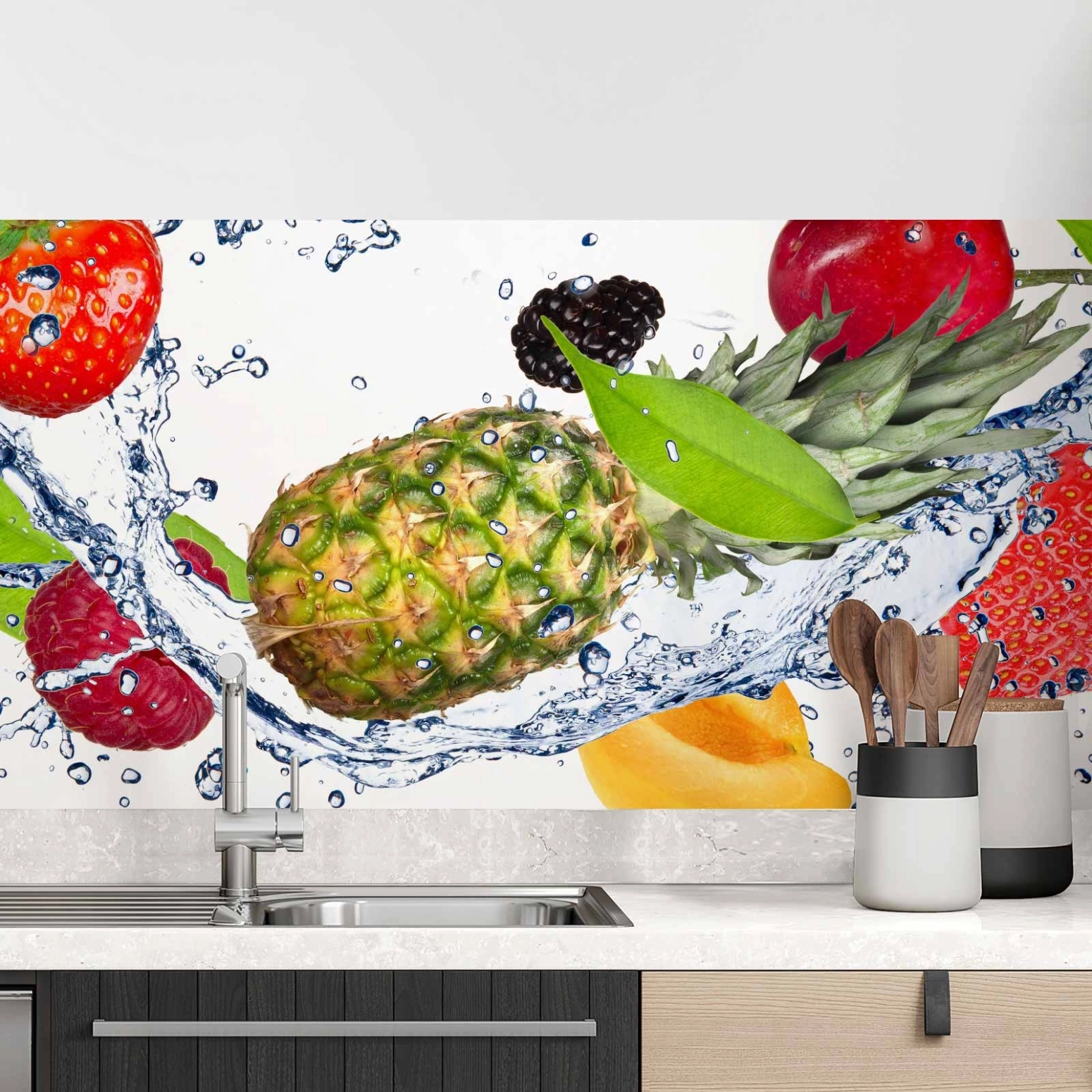 Küchenrückwand Folie fruchtiger Mix