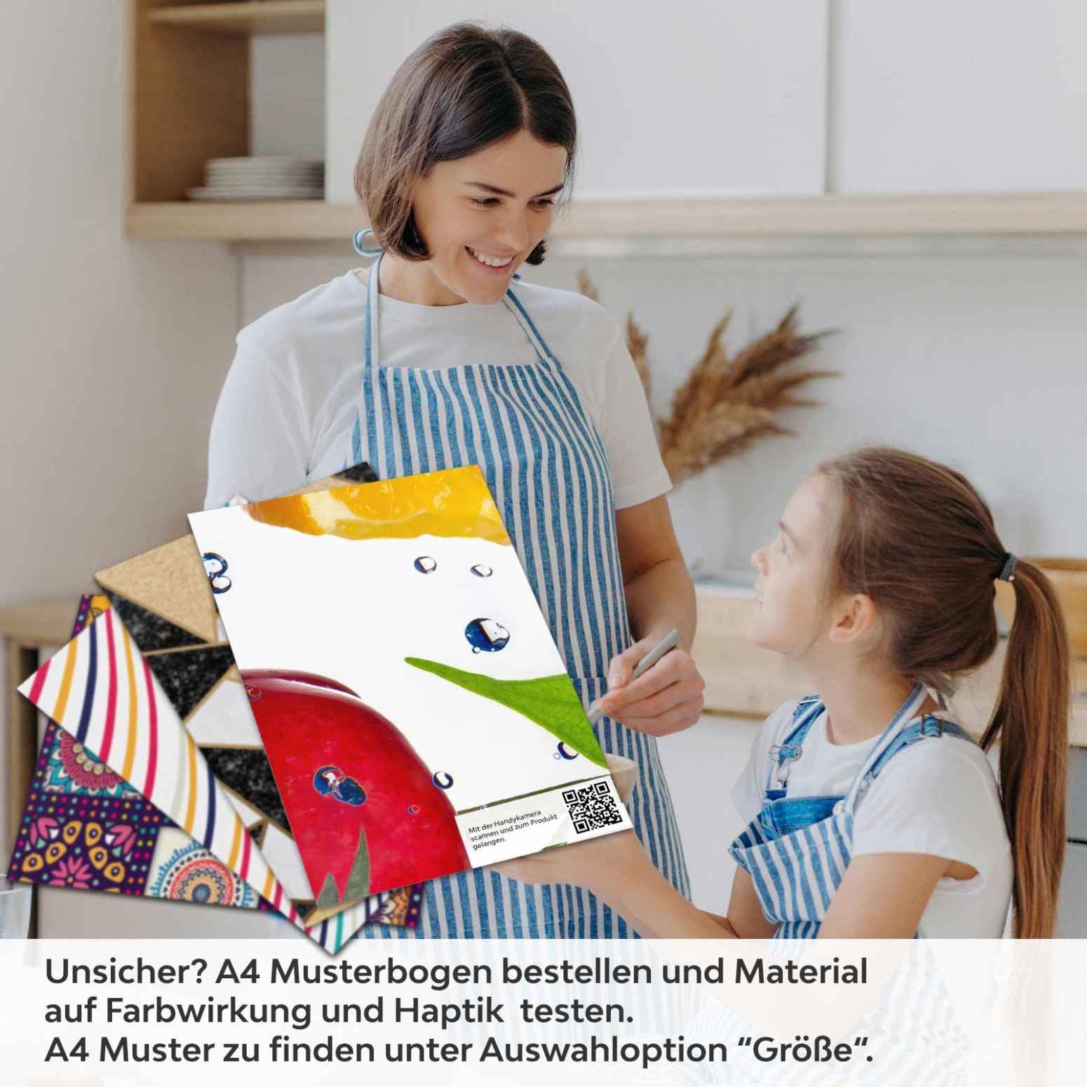 Küchenrückwand Folie Frutal A4 Muster