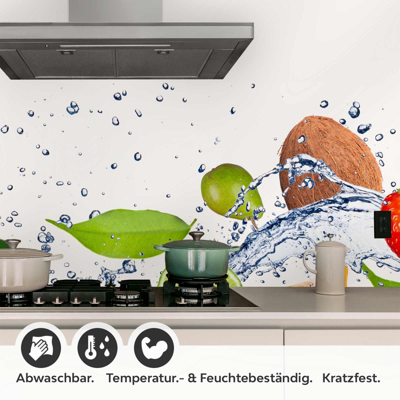 Küchenrückwand Folie Frutal Detailbild 1