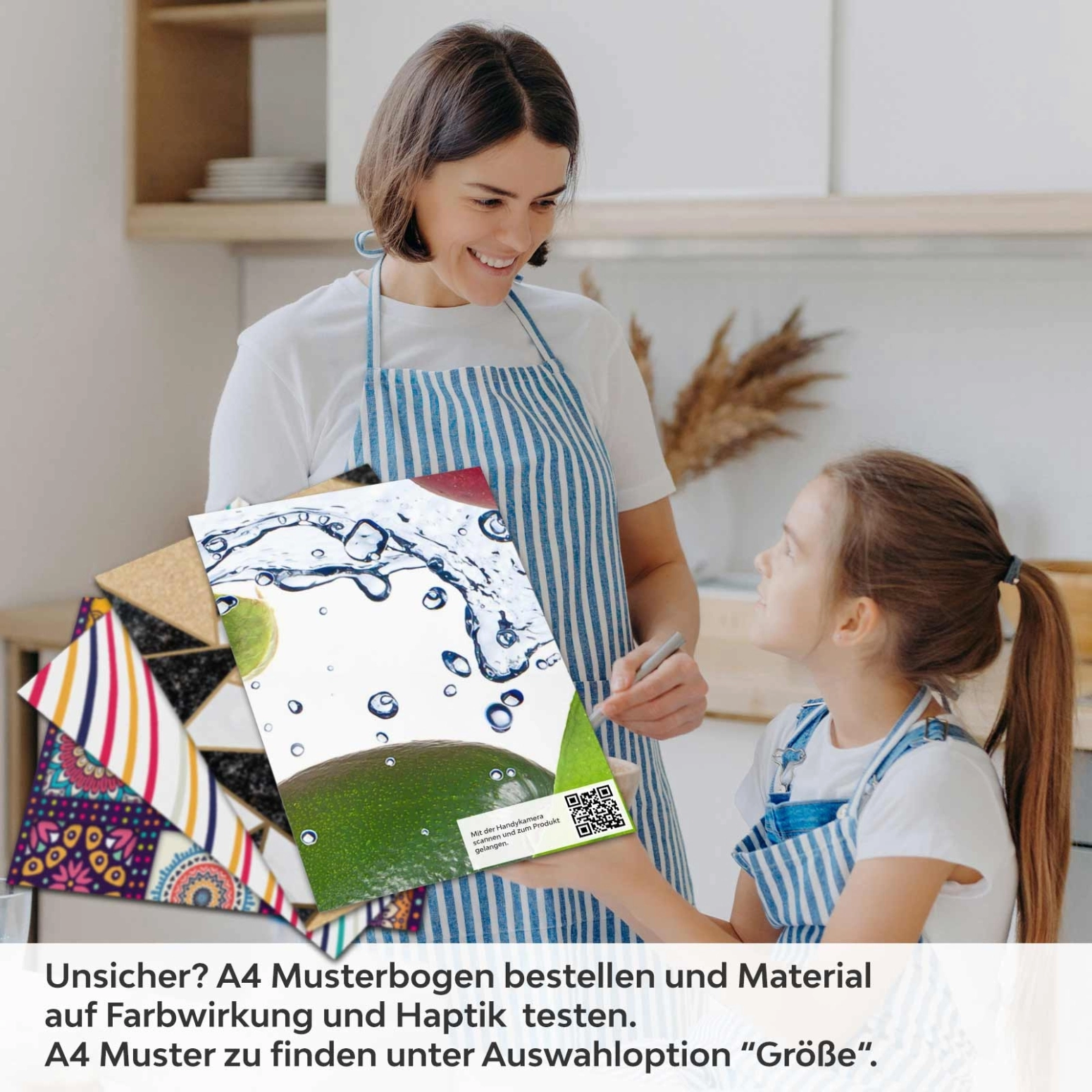Küchenrückwand Folie Fructus A4 Muster