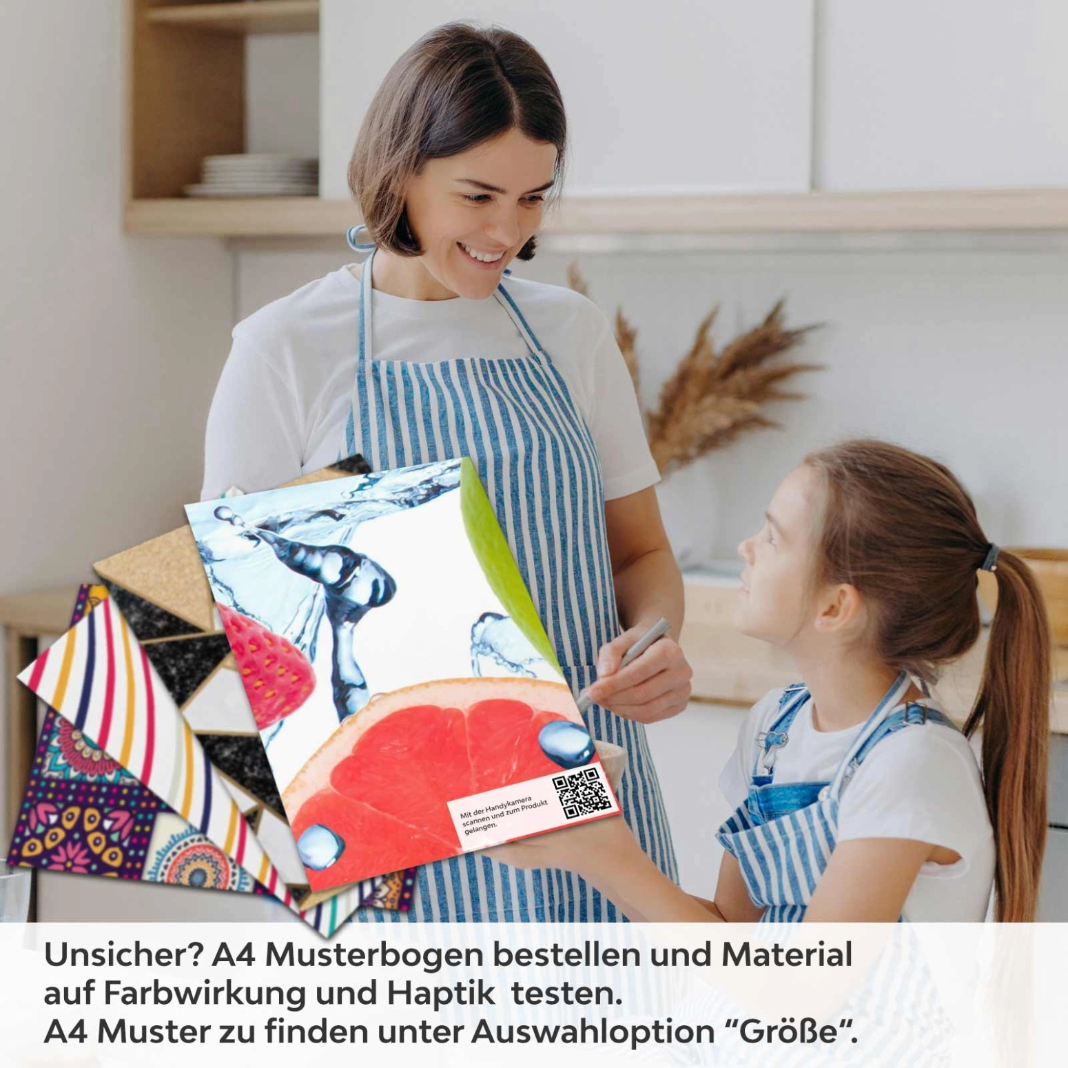 Küchenrückwand Folie exotische Früchte A4 Muster
