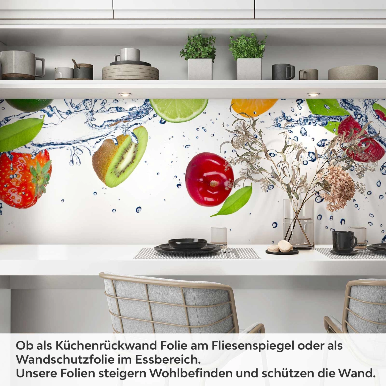 Küchenrückwand Folie exotische Früchte Artikelbild 1