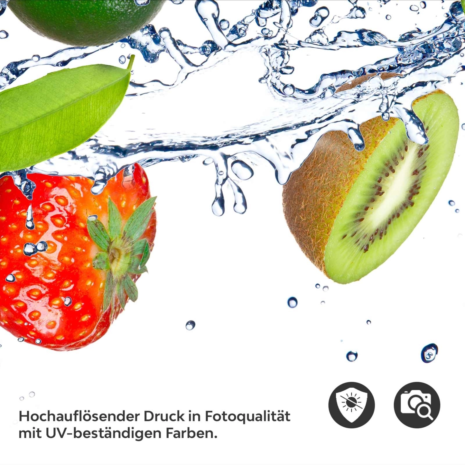 Küchenrückwand Folie exotische Früchte Detailbild 2