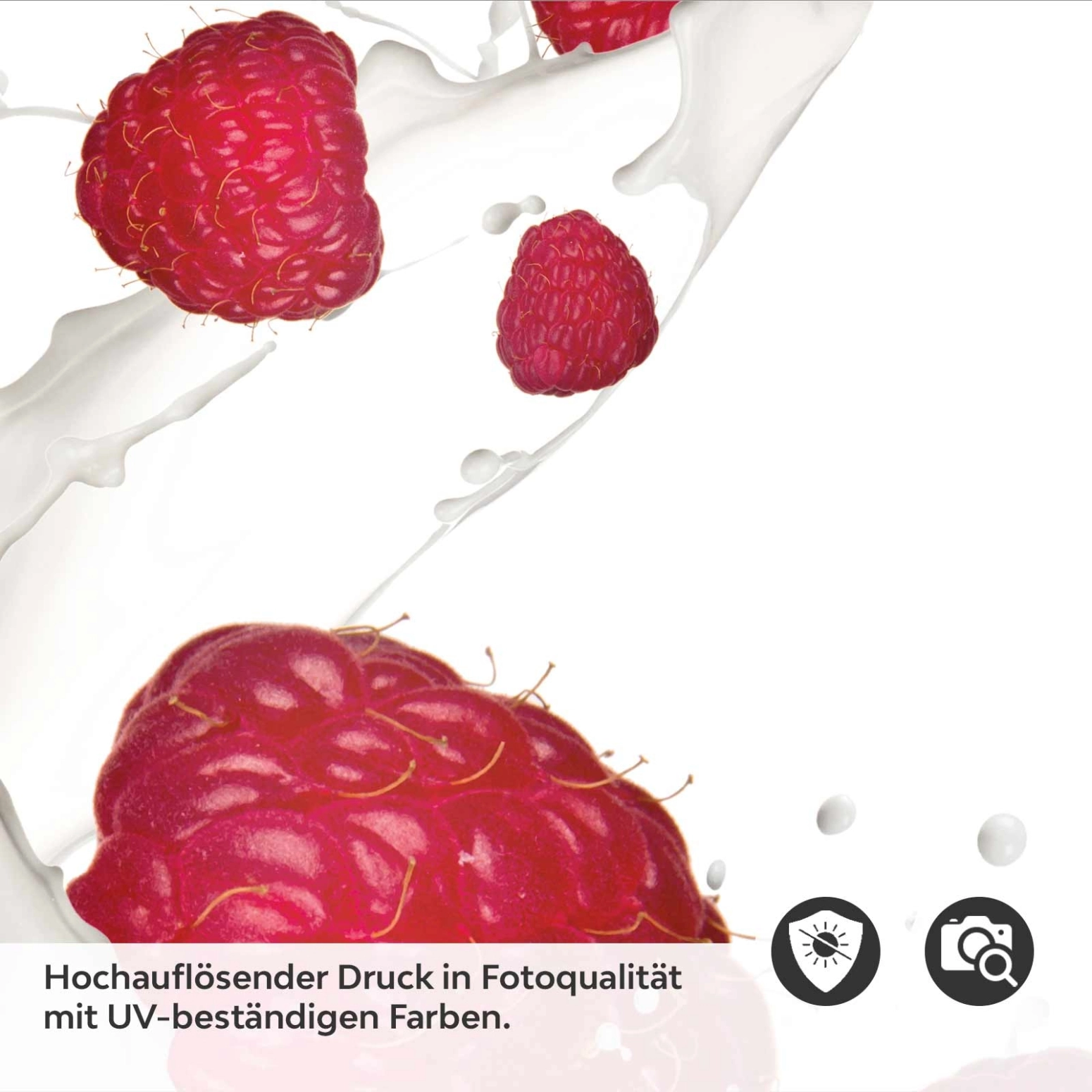 Küchenrückwand Folie Himbeeren Splash Detailbild 2