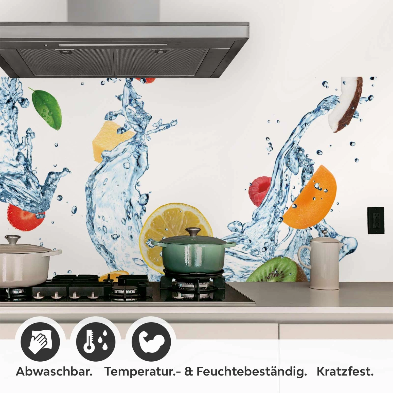 Küchenrückwand Folie frische Früchte Detailbild 1
