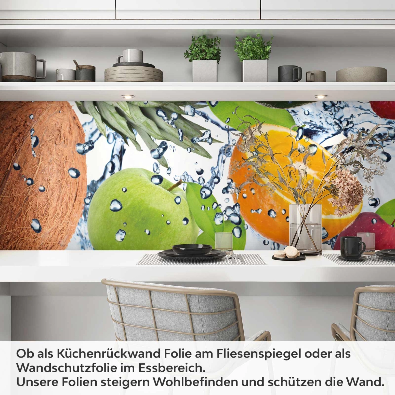 Küchenrückwand Folie Fruchtshake Artikelbild 1