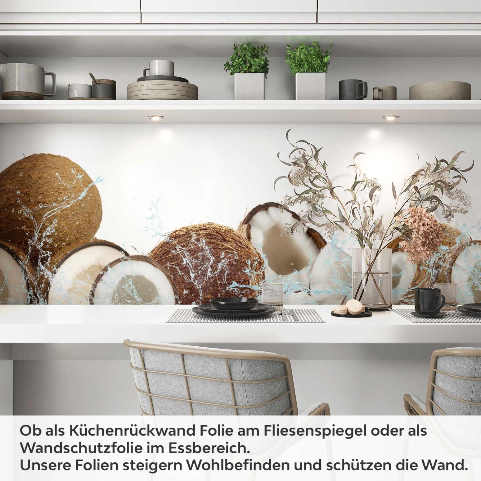 Küchenrückwand Folie Kokosnuss Freeze Artikelbild 1