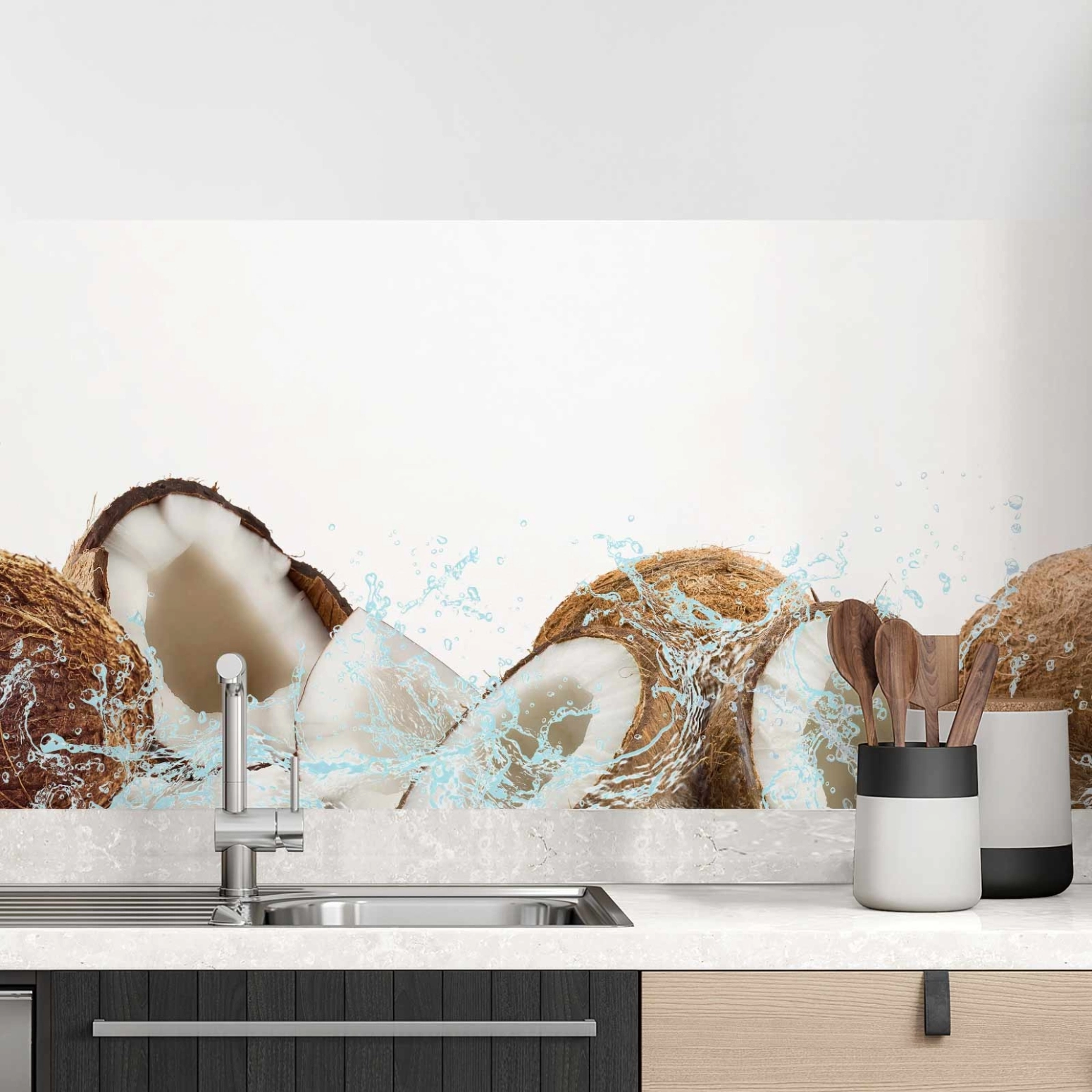 Küchenrückwand Folie Kokosnuss