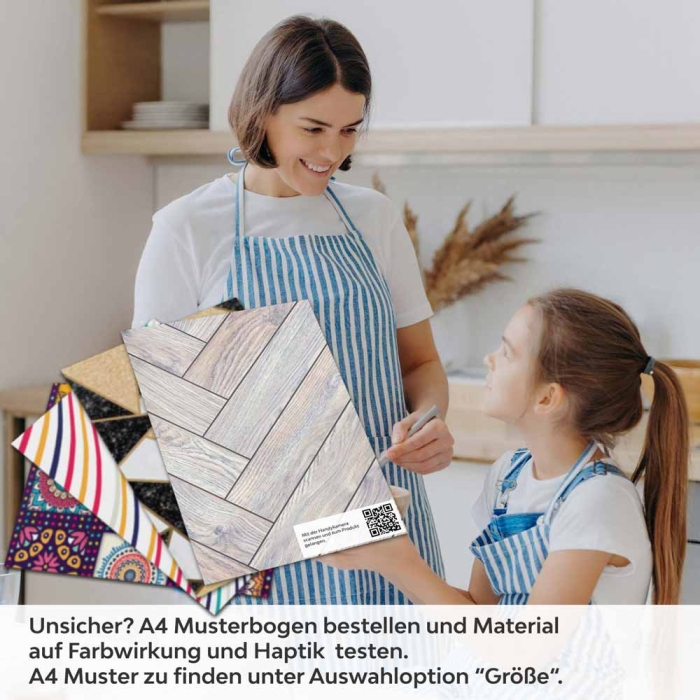 Küchenrückwand Folie Fischgräten Holzoptik A4 Muster