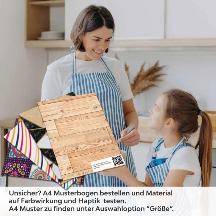 Küchenrückwand Folie Lärche Holzoptik A4 Muster