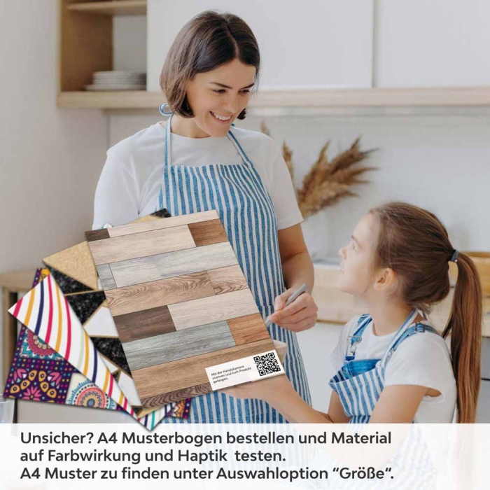 Küchenrückwand Folie Retro Holz Textur A4 Muster