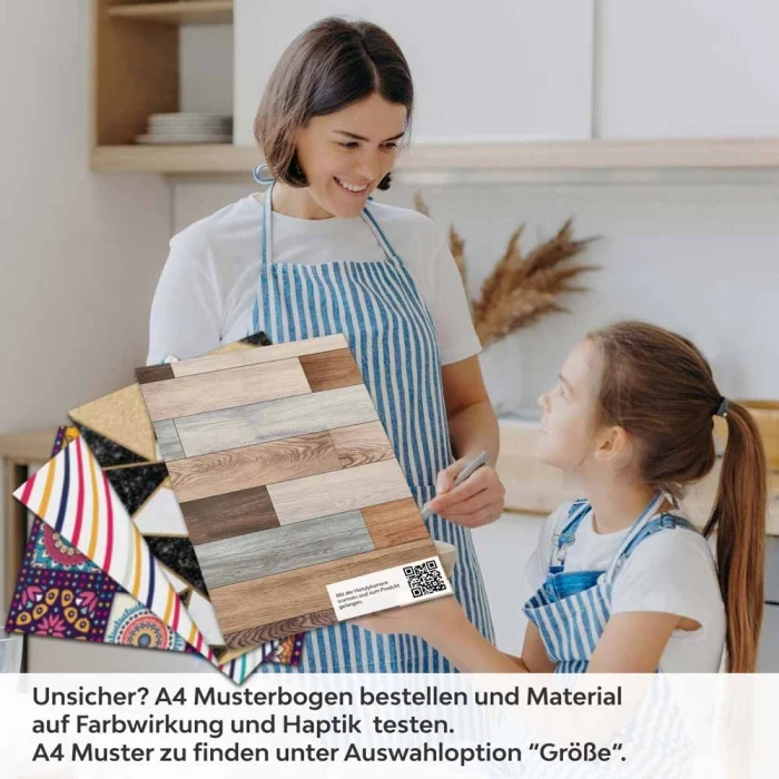 Küchenrückwand Folie Retro Holz Textur A4 Muster