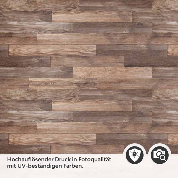 Küchenrückwand Folie dunkles Holz Detailbild 2