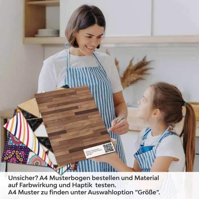 Küchenrückwand Folie Holz Wandpaneele A4 Muster