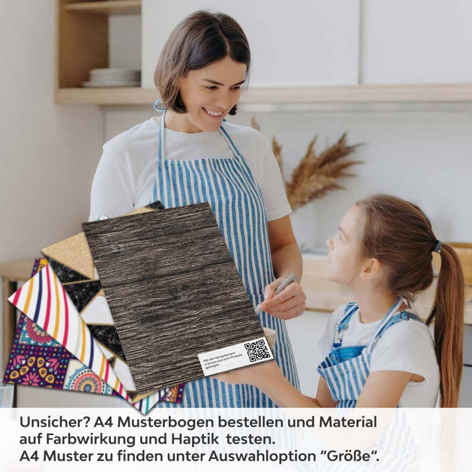 Küchenrückwand Folie Antikholz A4 Muster