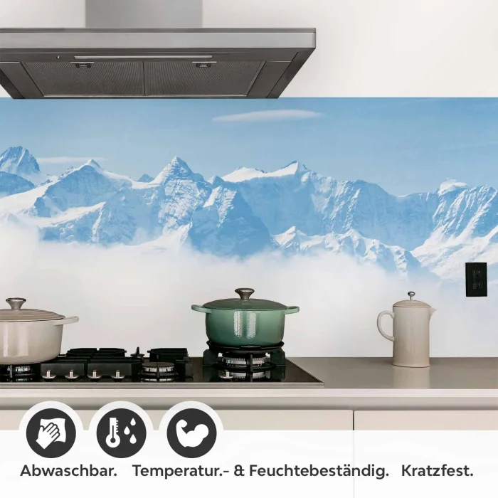Küchenrückwand Folie Eisberge Detailbild 1