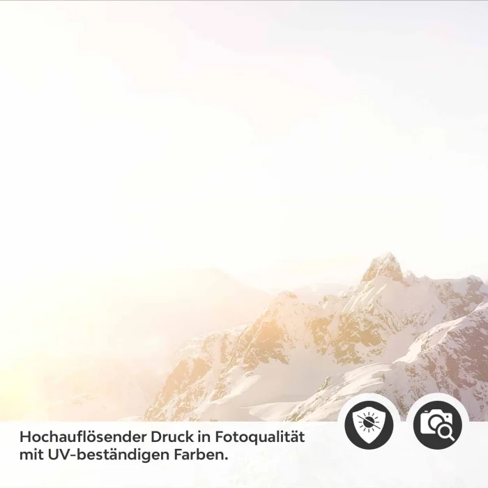 Küchenrückwand Folie verschneite Bergspitze Detailbild 2