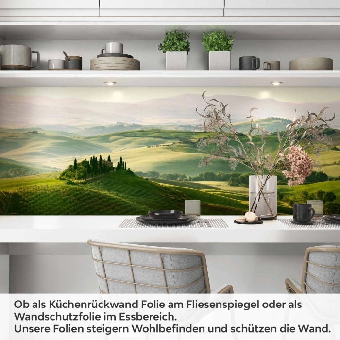 Küchenrückwand Folie Hügellandschaft Artikelbild 1