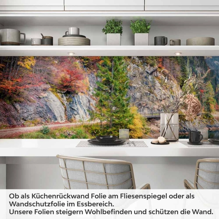 Küchenrückwand Folie Naturwunder am See Artikelbild 1