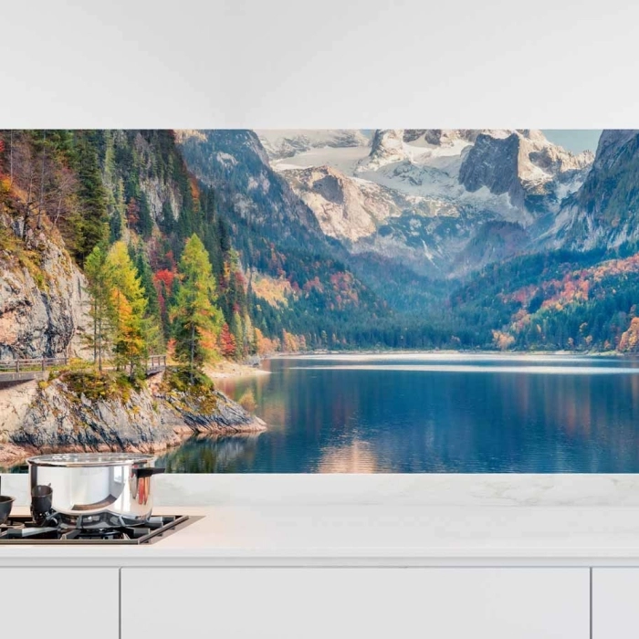 Küchenrückwand Folie Naturwunder am See Hauptbild 1