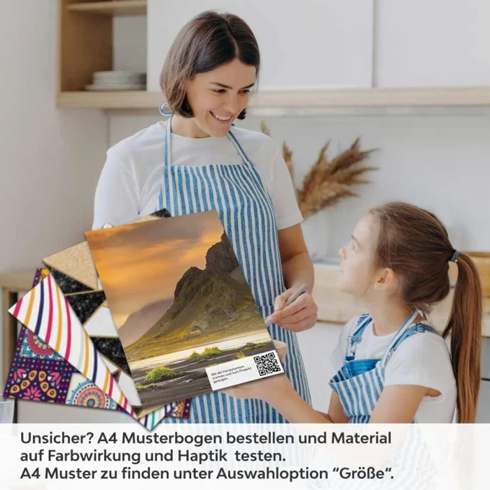 Küchenrückwand Folie Vulkanstrand A4 Muster