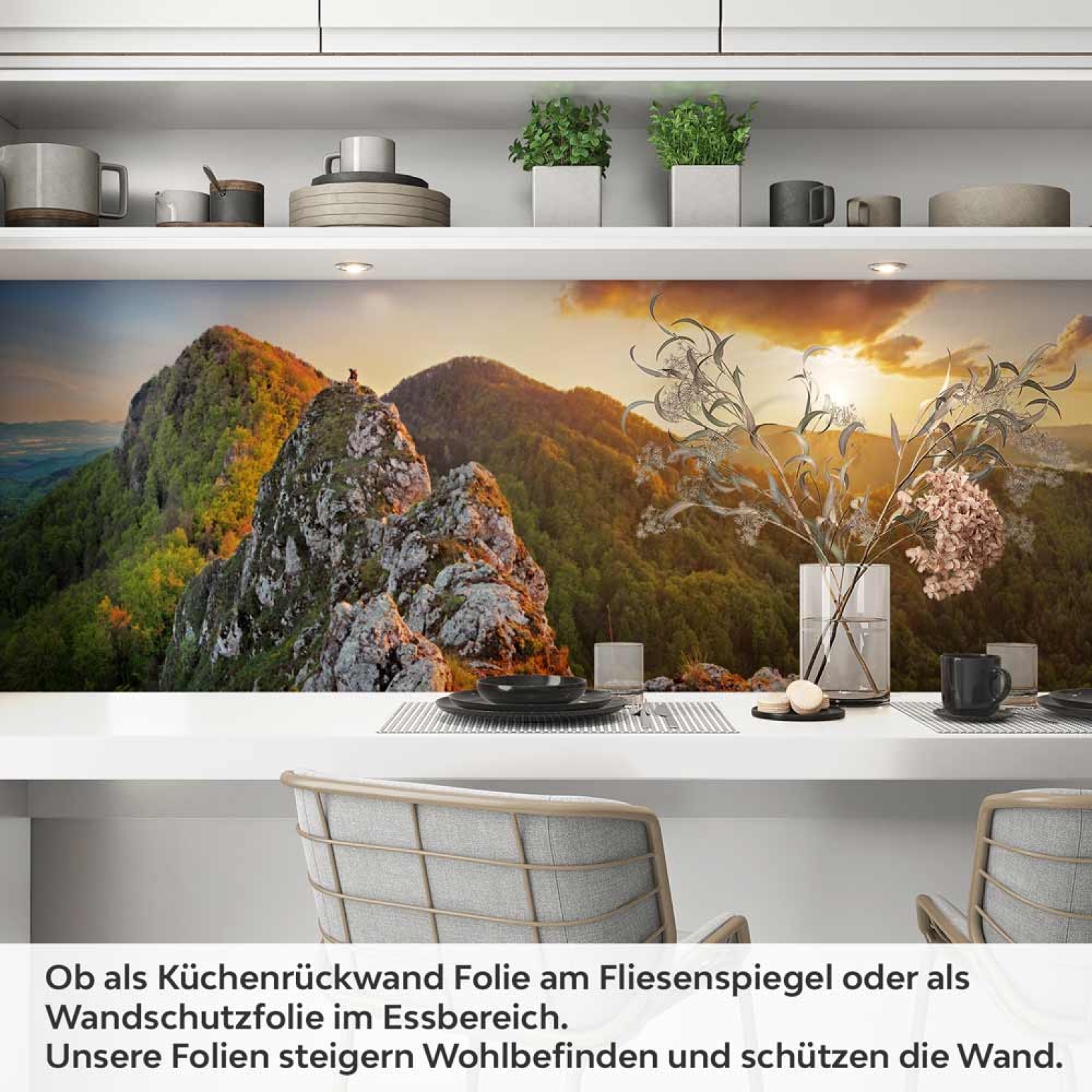 Küchenrückwand Folie slowakische Bergidylle Artikelbild 1