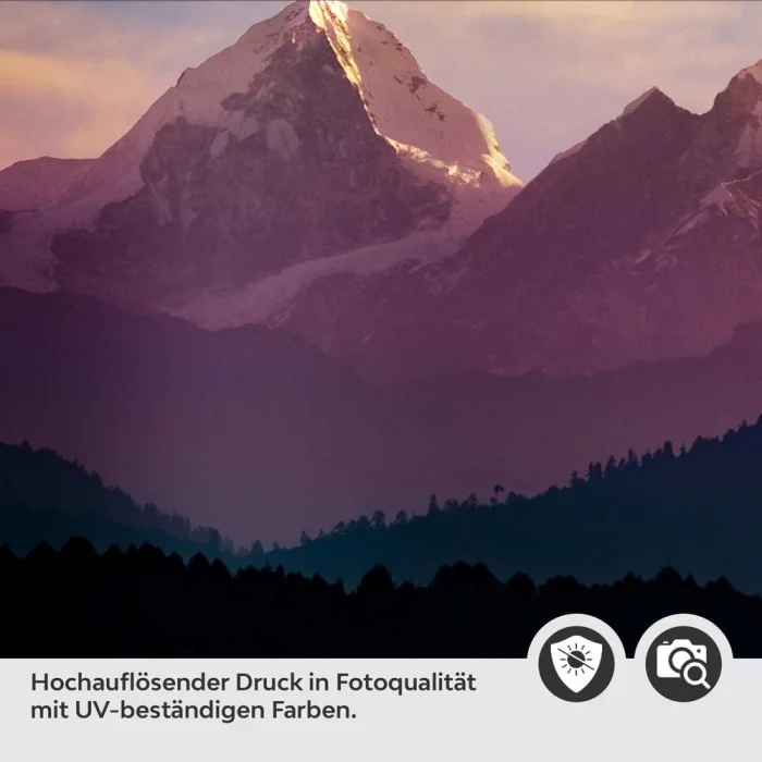 Küchenrückwand Folie Helambu im Dämmerlicht Detailbild 2