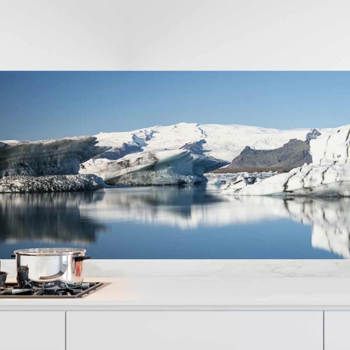 Küchenrückwand Folie Eismeer & Gletscherlandschaft