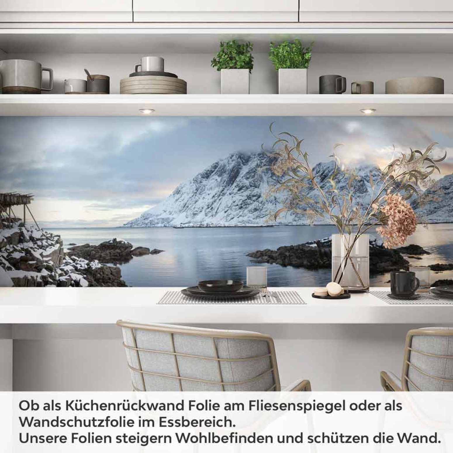Küchenrückwand Folie Gletscherlandschaft Artikelbild 1