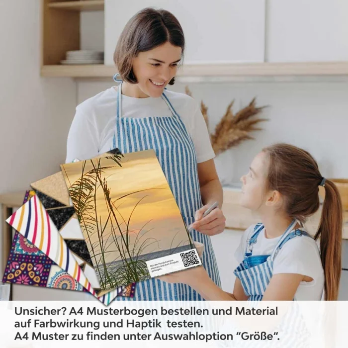Küchenrückwand Folie Dünenlandschaft & Strand Flora A4 Muster
