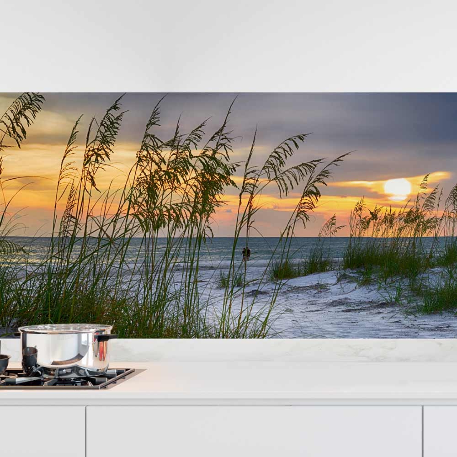 Küchenrückwand Folie Dünenlandschaft & Strand Flora