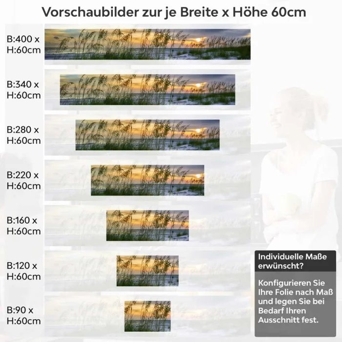 Küchenrückwand Folie Dünenlandschaft & Strand Flora Höhe 60cm