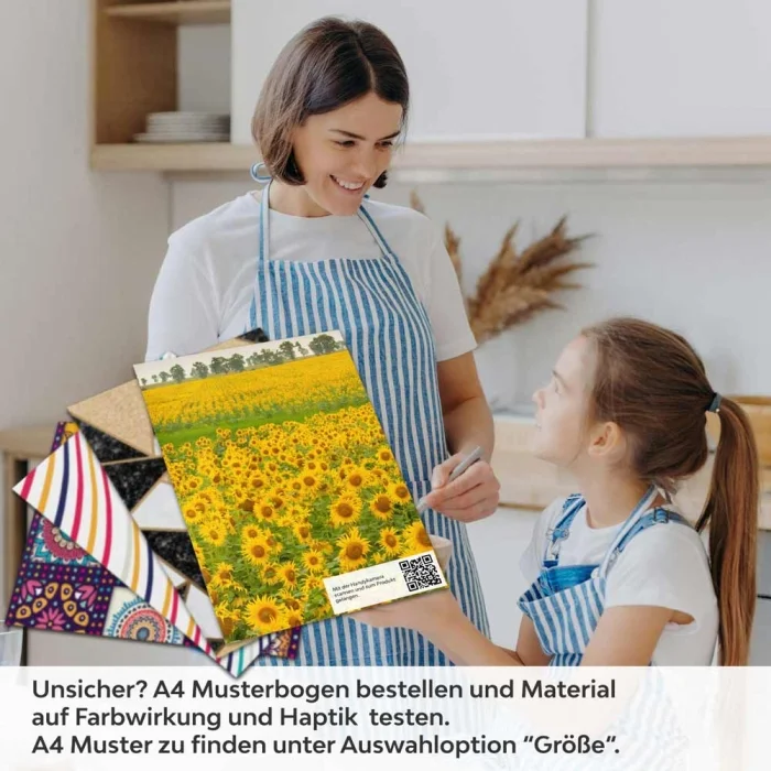 Küchenrückwand Folie Sonnenblumen A4 Muster