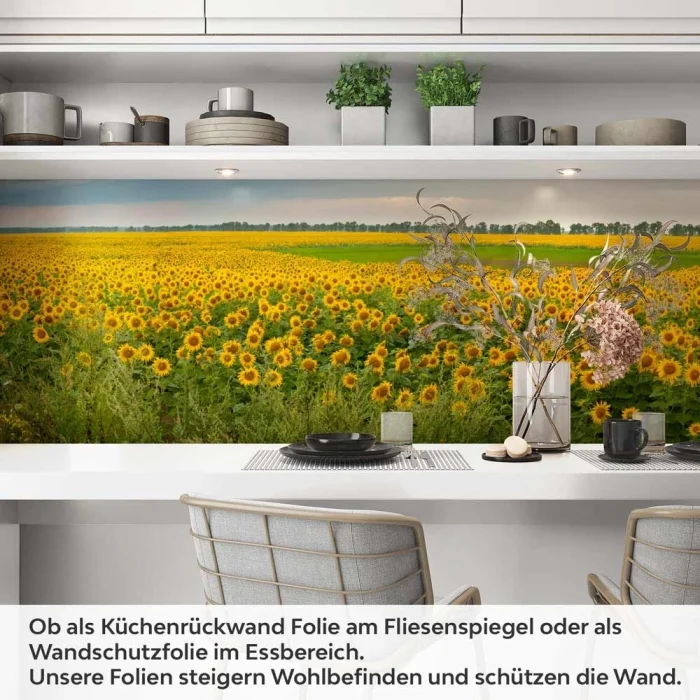 Küchenrückwand Folie Sonnenblumen Artikelbild 1