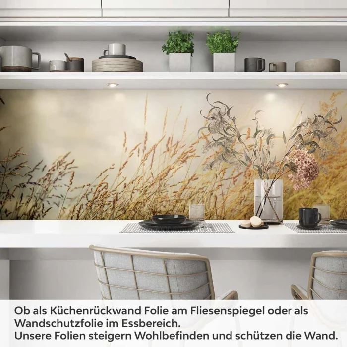 Küchenrückwand Folie Weizenfeld Artikelbild 1