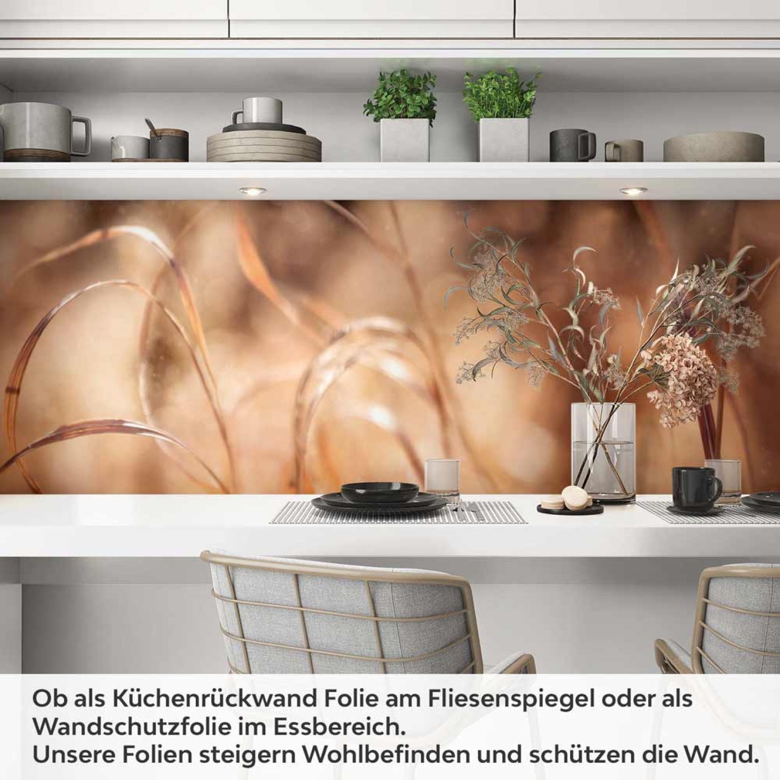 Küchenrückwand Folie Weizenidylle Artikelbild 1