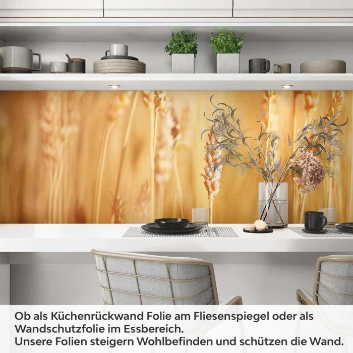 Küchenrückwand Folie goldene Weizen Artikelbild 1