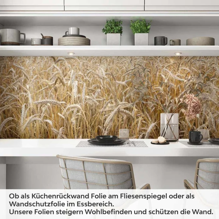 Küchenrückwand Folie Getreidefeld Artikelbild 1