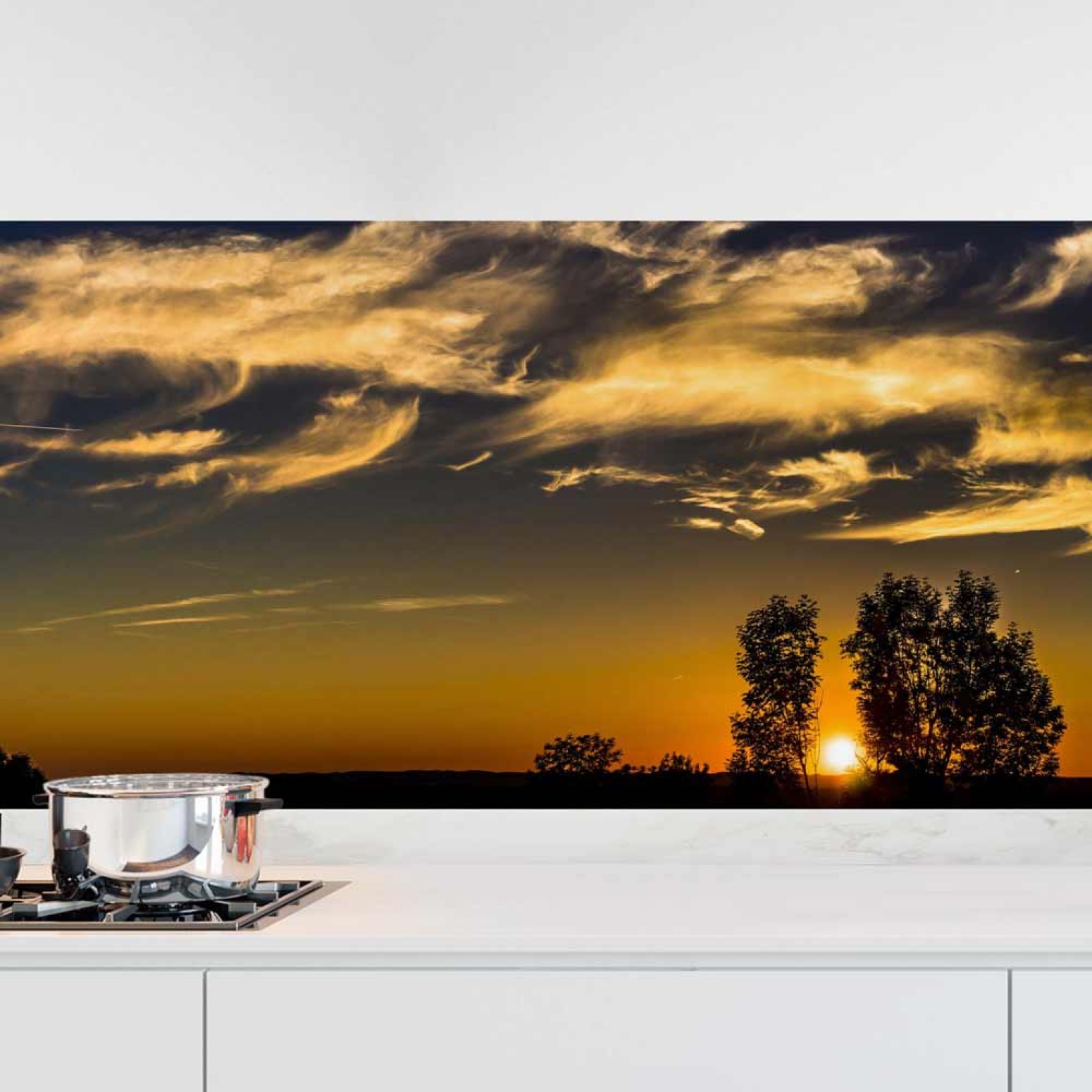 Küchenrückwand Folie Panorama Sunset
