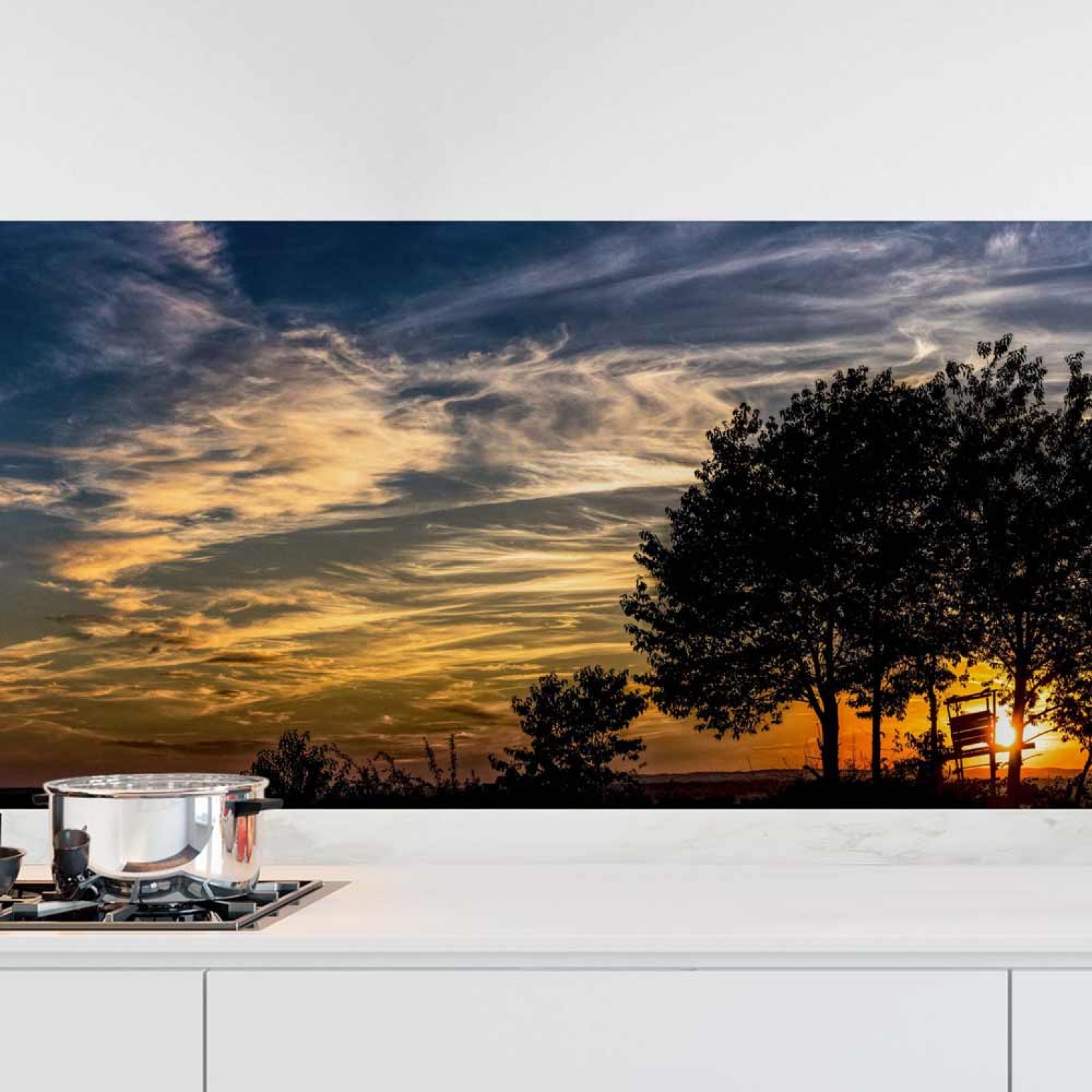 Küchenrückwand Folie Der Himmel im Panoramablick
