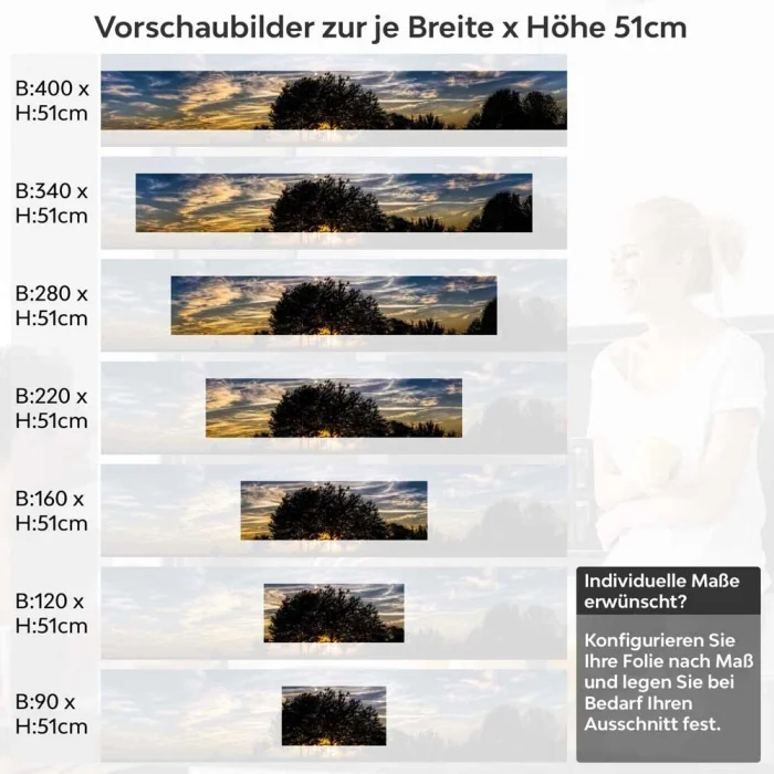 Küchenrückwand Folie Der Himmel im Panoramablick Höhe 51cm