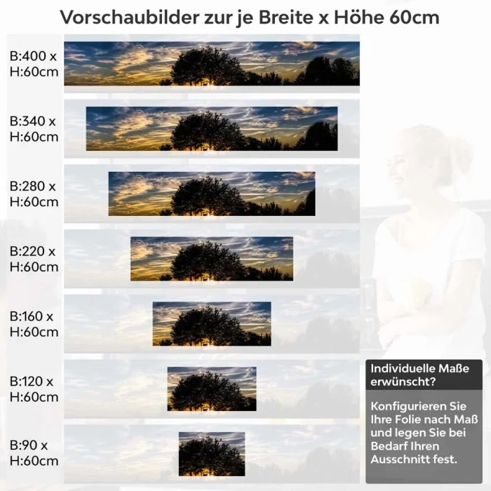 Küchenrückwand Folie Der Himmel im Panoramablick Höhe 60cm